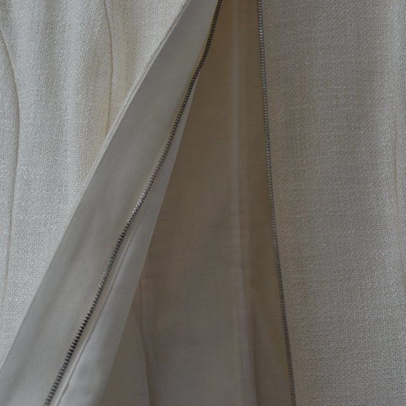 THEORY Tweed Movement Jacket Cream Size 00 - Picture 14 of 16